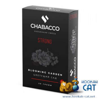 Бестабачная смесь для кальяна Chabacco Blooming Garden (Чайная смесь Чабако Цветущий Сад) Strong 50г